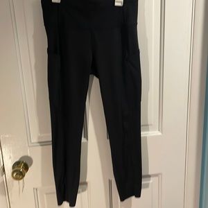 Lululemon Fast and Free 25 inch black, size 8, worn once, no tags
